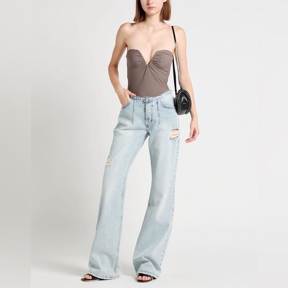 The MANNEI Denim - The MANNEI Nula High Rise Flare Jeans in Denim, Lt Blue, NWT, Size 34